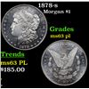 Image 1 : 1878-s Morgan Dollar $1 Grades Select Unc PL