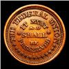 Image 2 : (1863) Army & Navy F-221/324A Civil War Token 1c Grades Choice AU/BU Slider