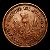 Image 2 : (1863) Dry Goods & Groceries F-450/471a Civil War Token 1c Grades AU, Almost Unc