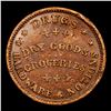Image 3 : (1863) Dry Goods & Groceries F-450/471a Civil War Token 1c Grades AU, Almost Unc