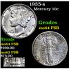 Image 1 : 1935-s Mercury Dime 10c Grades Choice Unc FSB