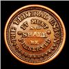 Image 2 : (1863) Army & Navy F-221/324a Civil War Token 1c Grades xf+