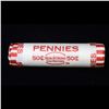 Image 4 : Mixed small cents 1c orig shotgun roll, 1919-d Wheat Cent, 1899 Indian cent other end, Seal Strong W