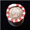 Image 3 : Mixed small cents 1c orig shotgun roll, 1919-s Wheat Cent,1887 Indian cent other end, Seal Strong Wr