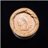 Image 2 : Mixed small cents 1c orig shotgun roll, 1917-d Wheat Cent, 1888 Indian cent other end, McDonalds Wra