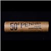 Image 4 : Mixed small cents 1c orig shotgun roll, 1917-d Wheat Cent, 1888 Indian cent other end, McDonalds Wra