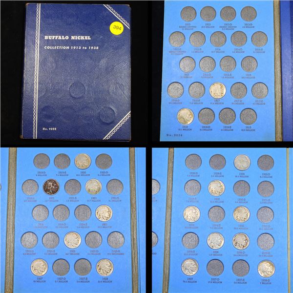 Partial Buffalo Nickel Book 1913-1938 17 coins