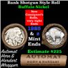 Image 1 : Buffalo Nickel Shotgun Roll in Old Bank Style 'Automat Horn & Hardart' Wrapper 1923 & s Mint Ends