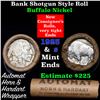 Image 1 : Buffalo Nickel Shotgun Roll in Old Bank Style 'Automat Horn & Hardart' Wrapper 1923 & s Mint Ends
