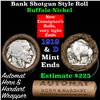 Image 1 : Buffalo Nickel Shotgun Roll in Old Bank Style 'Automat Horn & Hardart' Wrapper 1919 & d Mint Ends