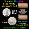 Image 1 : ***Auction Highlight*** AU/BU Slider Brinks Shotgun Morgan $1 Roll 1890 & O Ends Virtually UNC (fc)