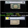 Image 1 : Third Issue 25c Fractional Currency FR-1294 SPNMB Green Back Graded vf30 By PMG