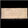 Image 2 : 1862 THE CITY OF RICHMOND, VIRGINIA 25 CENTS CONFEDERATE STATES Grades f+