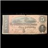 Image 2 : 1864 $5 Confederate Note, T-69 Grades vf+