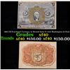 Image 1 : 1863 US Fractional Currency 5c Second Issue fr-1232 Washington In Oval Grades xf