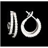Image 2 : 0.60 ctw Diamond Earrings - 14KT White Gold