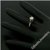 Image 5 : Art Deco Etched 14kt White Gold 0.60 ctw European Diamond Solitaire Engagement R