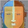 Image 2 : Gaylord Soli, "The Profile" Framed Original Mixed Media Acrylic Painting, Hand S