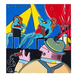 Rina Maimon, "Broadway" Original Acrylic Painting on Canvas; Hand Signed and wit