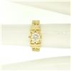 Image 8 : 14k Yellow Gold Open Work 0.43 ctw G VVS1 Round Brilliant Diamond Solitaire Ring