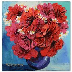 Yana Korobov, Original Acrylic Painting on Canvas, Hand Signed with Letter Authe