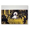 Image 1 : Steve Kaufman (1960-2010), "Jesus Last Supper Goldurple" Hand Signed and Numbere