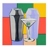 Image 1 : Steve Kaufman (1960-2010), "Martini" Hand Embellished Limited Edition Hand Pulle