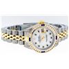 Image 7 : Rolex Ladies 2T MOP Sapphire & Diamond Channel Set Datejust Wristwatch