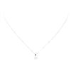 Image 1 : 0.70 ctw Diamond Pendant And Chain - 14KT White Gold