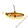 Image 5 : Antique 18kt Yellow Gold Carved Shell Cameo Twisted Wire Frame Pendant Brooch