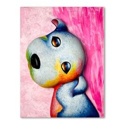 Wang, "Angel" Hand Painted Limited Edition Bas Relief Sculpture, Numbered 3/99,