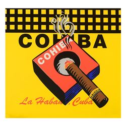 Steve Kaufman (1960-2010), "Cohiba" Limited Edition Silkscreen on Canvas from an