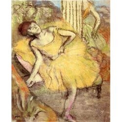 Edgar Degas - Sitting Dancer With The Right Leg Up