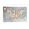 Image 1 : Guillaume Azoulay, "Lever De Soleil" Limited Edition Serigraph with Hand Laid Si