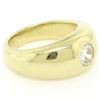 Image 4 : Vintage 18kt Yellow Gold 0.45 ctw European Cut Diamond Band Ring