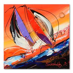 Natalia Sinkovsky, "Alibi" Original Acrylic Painting on Canvas, Hand Signed with