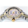 Image 5 : Rolex Ladies 2 Tone Pink Mother Of Pearl Roman & Sapphire Datejust Wristwatch 26