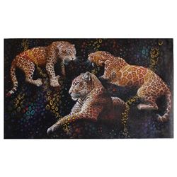 Vera V. Goncharenko, "Ready to Hunt" Hand Signed Original Oil on Canvas; COA