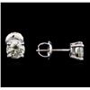 Image 2 : 1.14 ctw Diamond Stud Earrings - 14KT White Gold