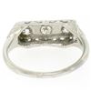 Image 8 : Antique Art Deco 18kt White Gold 0.55 ctw European Cut Diamond Filigree Ring