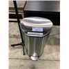 Image 2 : FLOOR STANDING BLACK COAT RACK AND STAINLESS STEEL WASTE RECEPTACLE