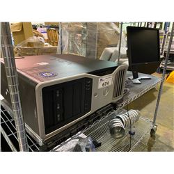 SHELF WITH DELL SERVER, DELL COMPUTER, MONITOR, AND KEYBOARD - Able ...