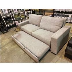 GREY CLICK CLACK SOFA  WITH ROLL OUT