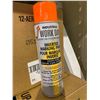 Image 2 : 5 CASES OF 12 FLORESCENT ORANGE MARKER PAINT