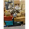 Image 1 : PALLET OF CUPS, DISH SOAP, FLOORING, AND MORE
