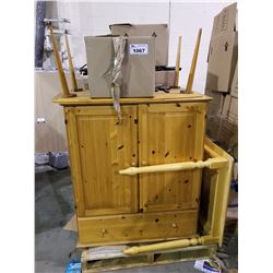 PALLET OF ASSORTED STORAGE LOCKER ITEMS