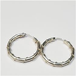 SILVER HOOP 23MM EARRINGS