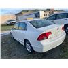 Image 2 : 2007 HONDA CIVIC, 4DRSD, WHITE, GAS, AUTOMATIC, VIN#2HGFA16547H005175, 166,136KMS,