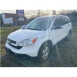 2008 HONDA CRV, 4DRSW, WHITE, GAS, AUTOMATIC, VIN#5J6RE48388L805909, 72,827KMS,
