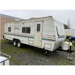 2002 WILDERNESS TRAVEL TRAILER, WHITE, *REBUILT*, VIN #1ED1L252222476524, 1 ICBC DECLARATION TOTAL